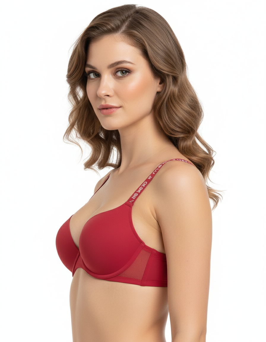 LushFit Front-Closure Padded Bra – Smooth Comfort, Everyday Support