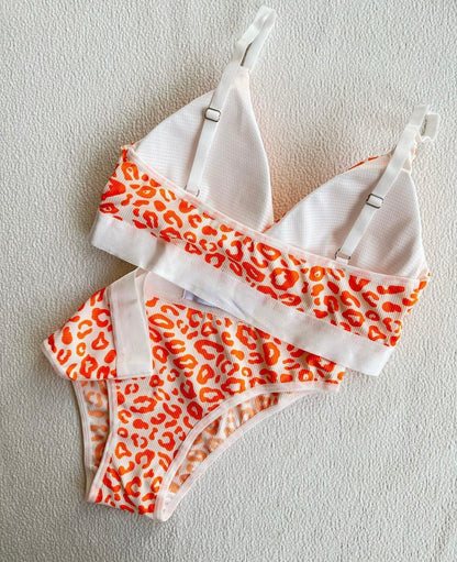 Tiger Print Bra Set
