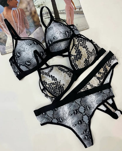Snake Charm Bra Set (Free Size)