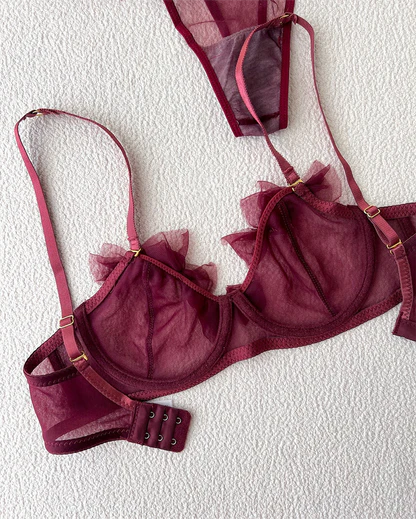 LushFit Luxe Net Bra Set