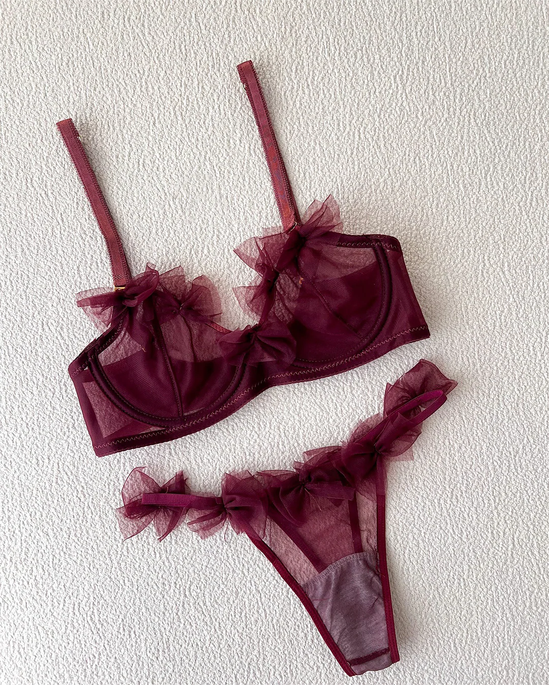 LushFit Luxe Net Bra Set