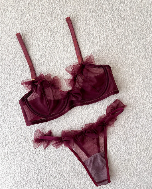 LushFit Luxe Net Bra Set