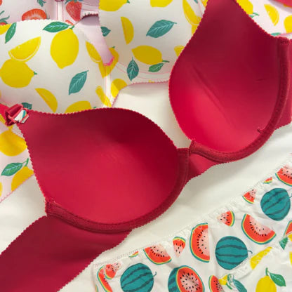 Fruit Cocktail Wired Bra Set