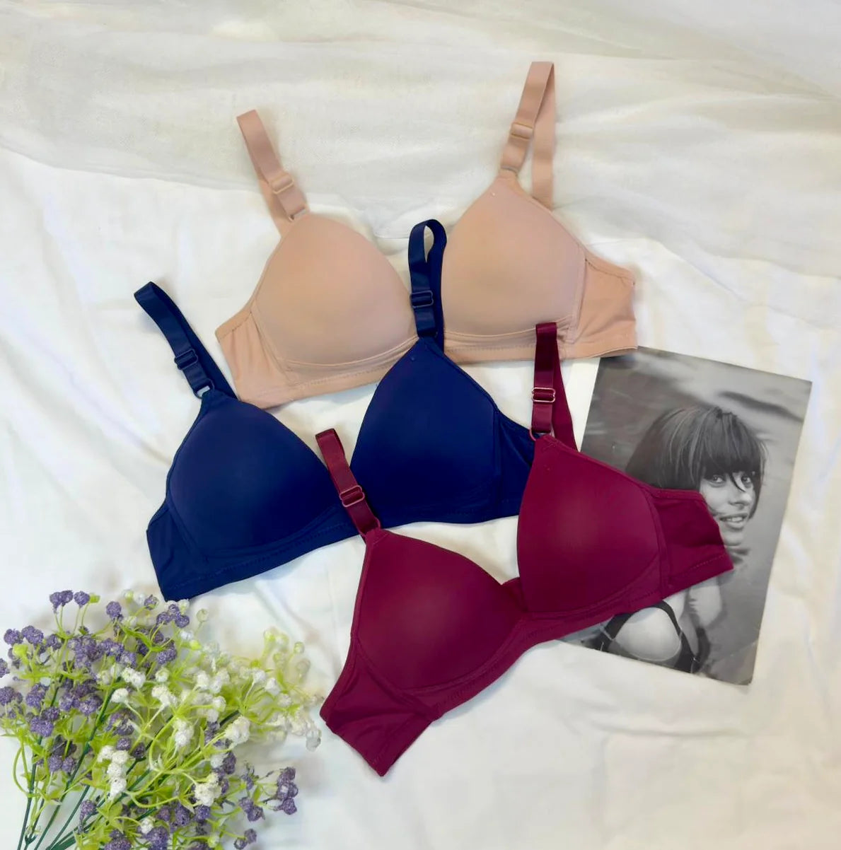 Daily wear single padded T shirt bra