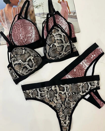 Snake Charm Bra Set (Free Size)