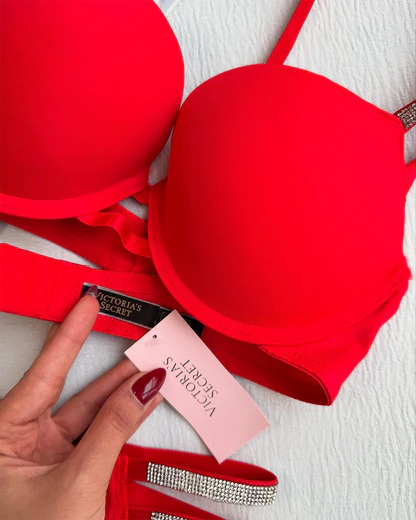 Red Rush Imported Bra Set