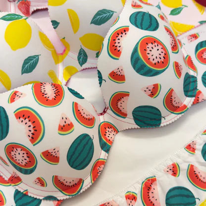 Fruit Cocktail Wired Bra Set