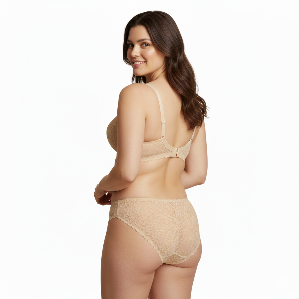 LushFit-Floral Lace Lingerie Set