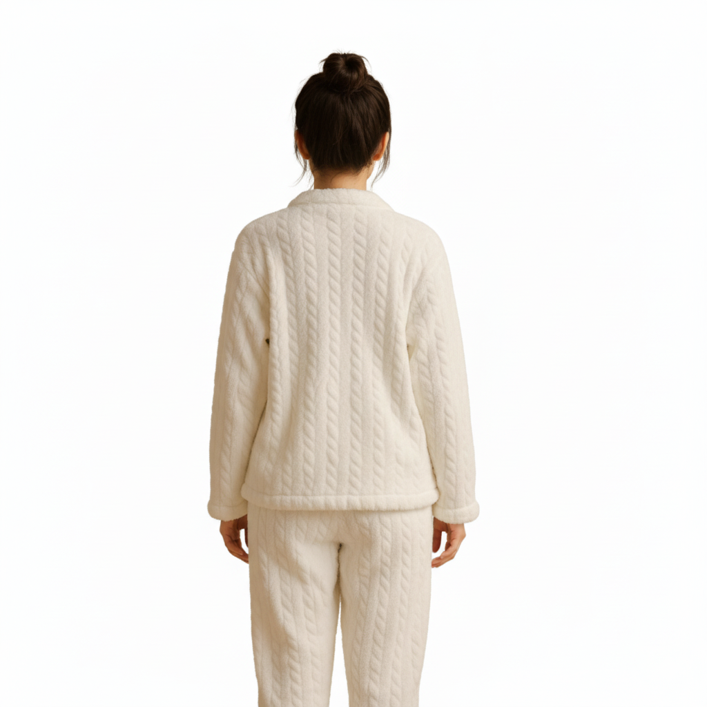 Ultra-Soft Plush Bear Pocket Pajama Set 🌙