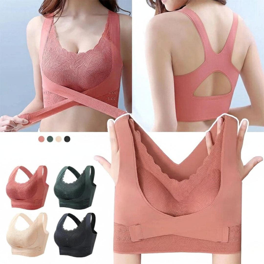 Front Open Full Coverage Lifting Bra Wireless Comfort Fit