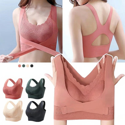 Front Open Full Coverage Lifting Bra Wireless Comfort Fit