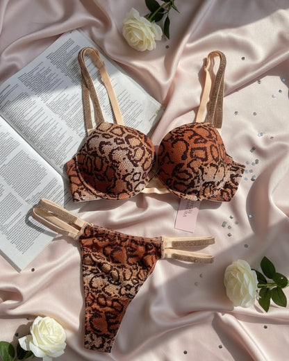 Golden Serpent Bra Set (Imported & Original)