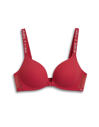 LushFit Front-Closure Padded Bra – Smooth Comfort, Everyday Support