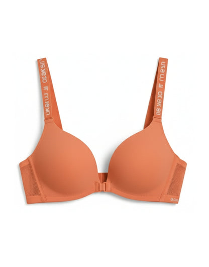 LushFit Front-Closure Padded Bra – Smooth Comfort, Everyday Support