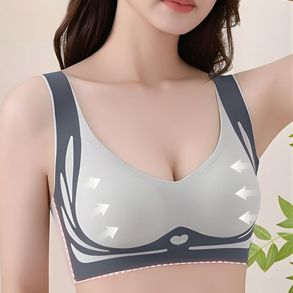 Imported premium soft stretch comfortable push up sports bra