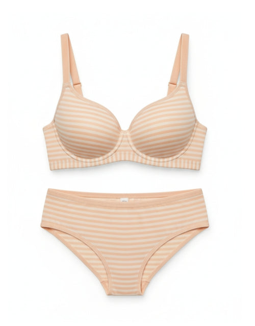 LushFit -Striped Seamless Bra Set