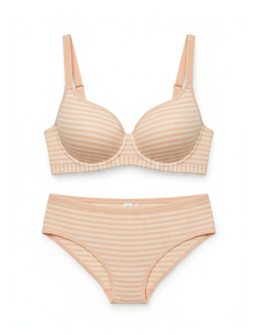 LushFit -Striped Seamless Bra Set