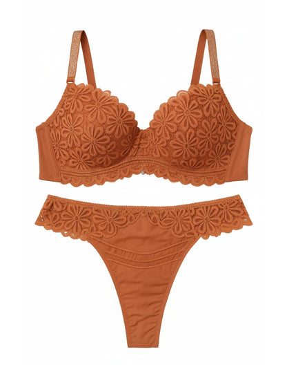 LushFit-Floral Lace Lingerie Set