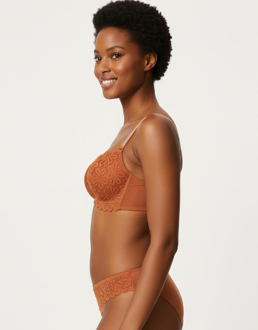 LushFit-Floral Lace Lingerie Set