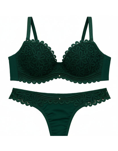 LushFit-Floral Lace Lingerie Set