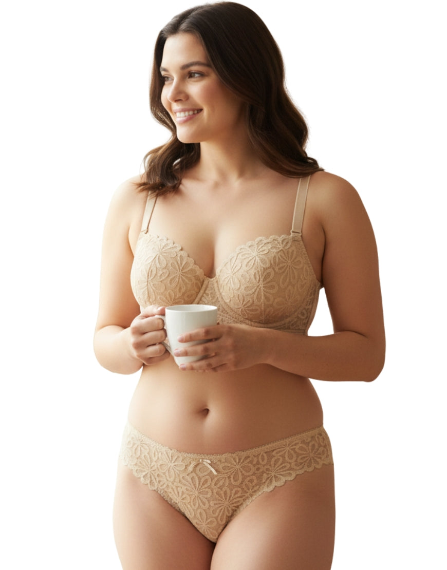 LushFit-Floral Lace Lingerie Set