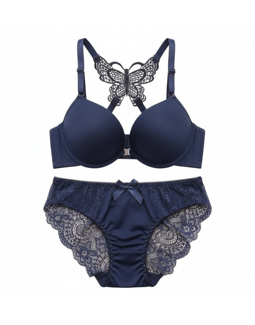 Butterfly Racerback Push-Up Bra & Penty Set