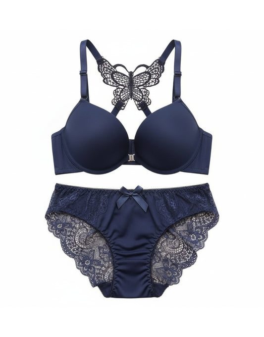 Butterfly Racerback Push-Up Bra & Penty Set