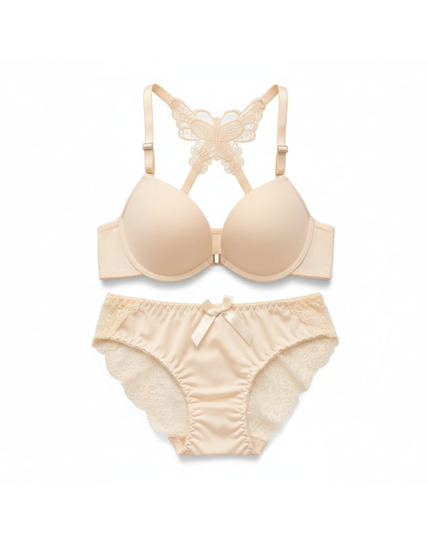 Butterfly Racerback Push-Up Bra & Penty Set