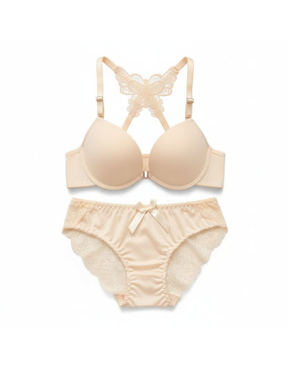 Butterfly Racerback Push-Up Bra & Penty Set