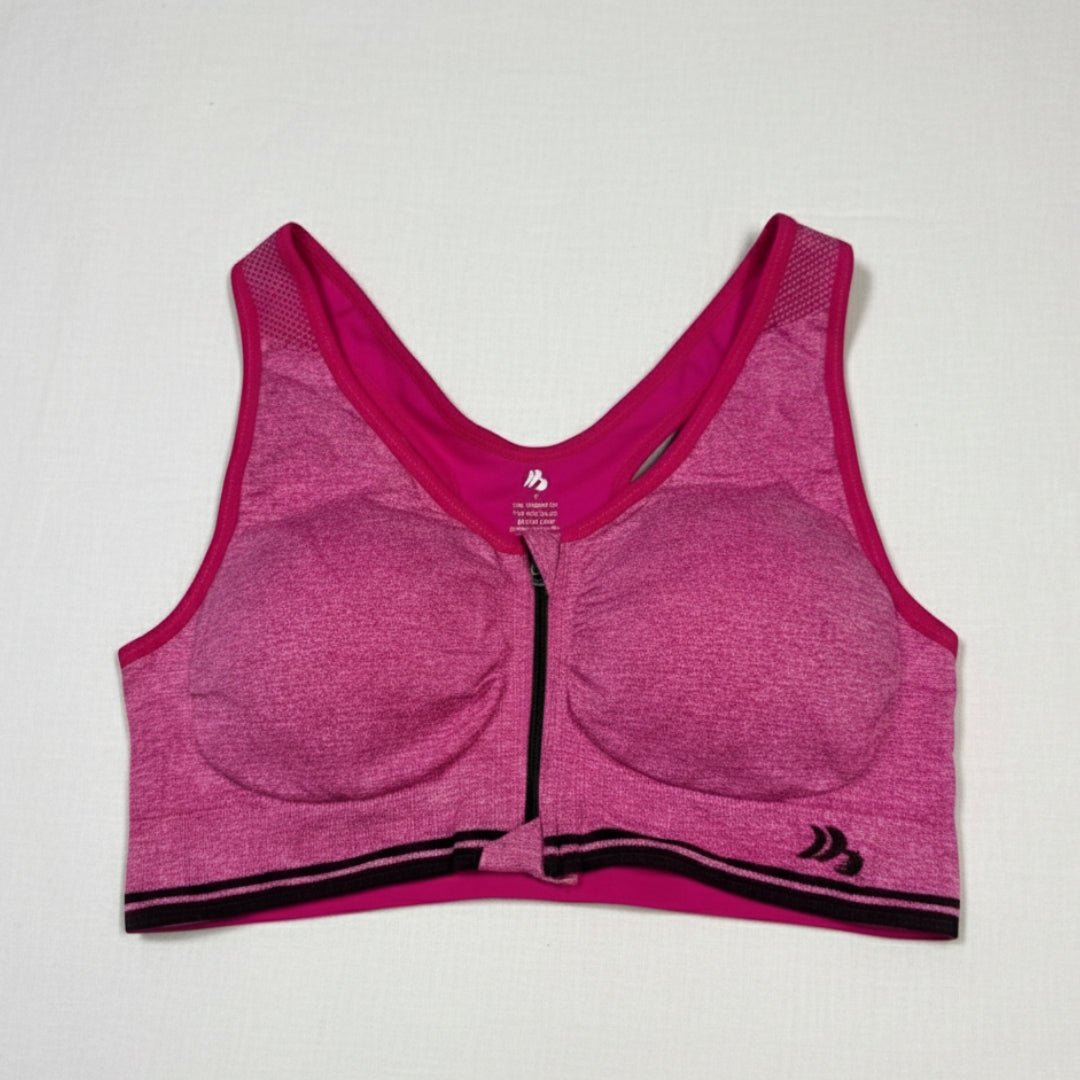Front Open Zip - Up Active Sports Bra – Comfort & Support - LushFit