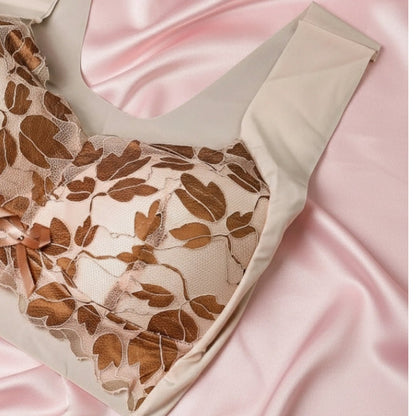 Thai Inspired Floral Net Thinpad Bra - LushFit