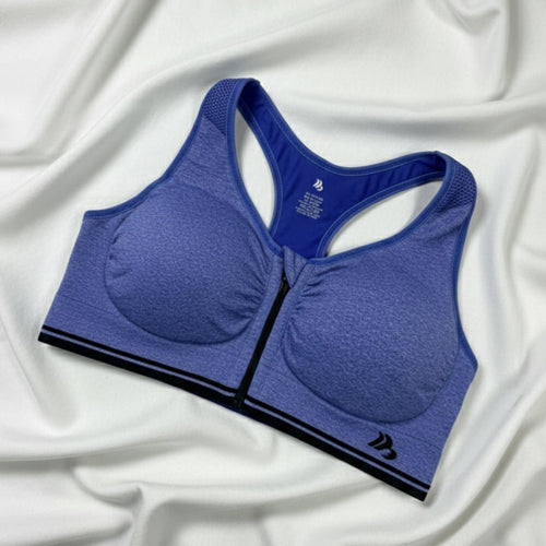 Zip - Up Active Sports Bra – Comfort & Support - LushFit