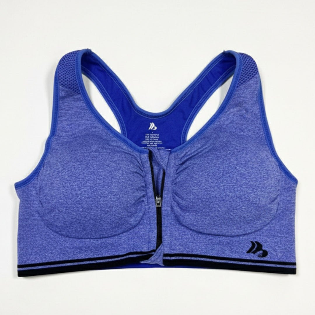 Zip - Up Active Sports Bra – Comfort & Support - LushFit