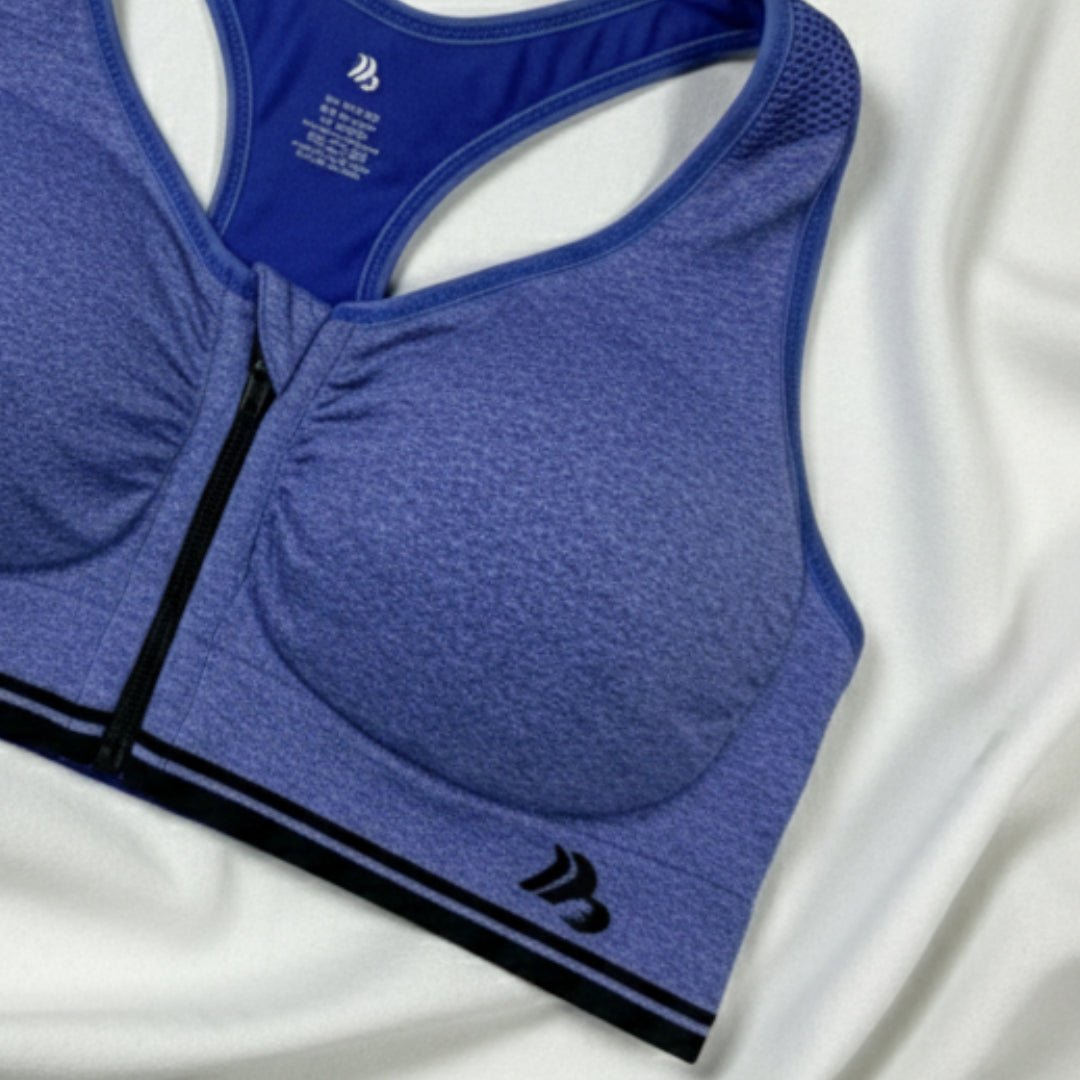 Zip - Up Active Sports Bra – Comfort & Support - LushFit
