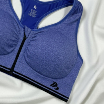 Zip - Up Active Sports Bra – Comfort & Support - LushFit