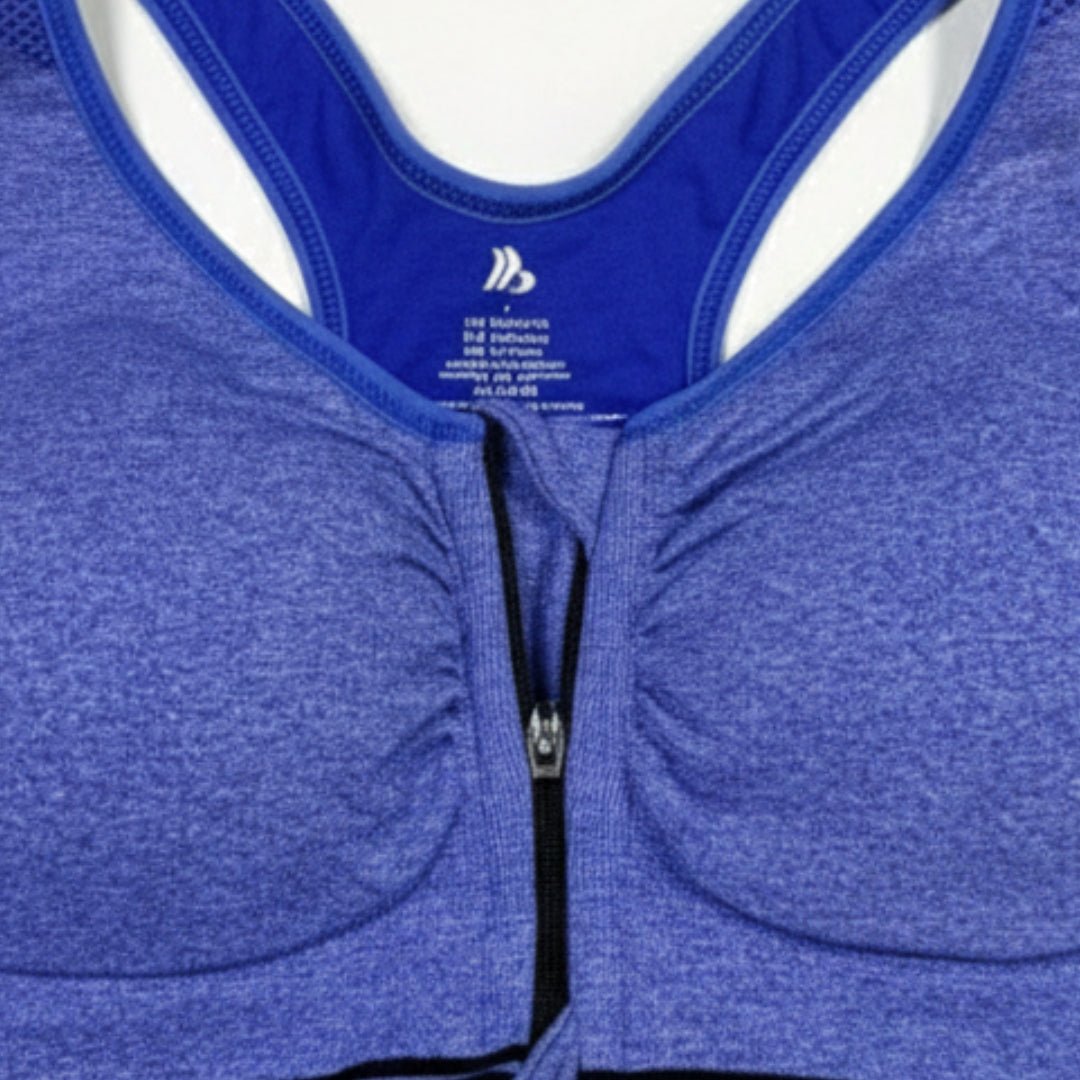 Zip - Up Active Sports Bra – Comfort & Support - LushFit