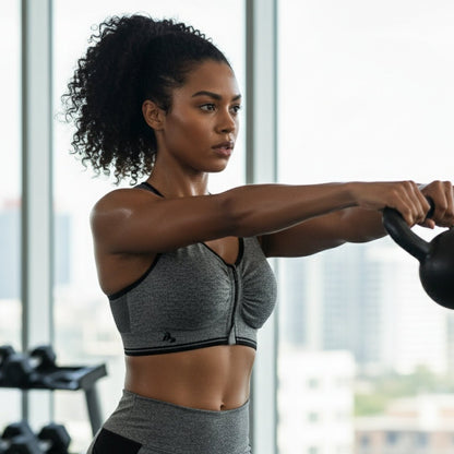 Zip Up Wire Free Sports Bra - LushFit